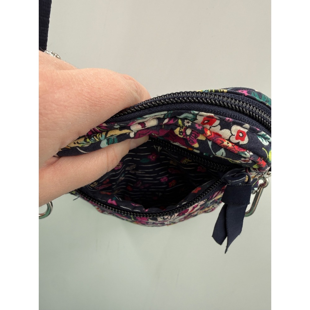 Vera Bradley Crossbody Bag Womens Small Multi-Color Floral Quilted Adjustable - Picture 7 of 14